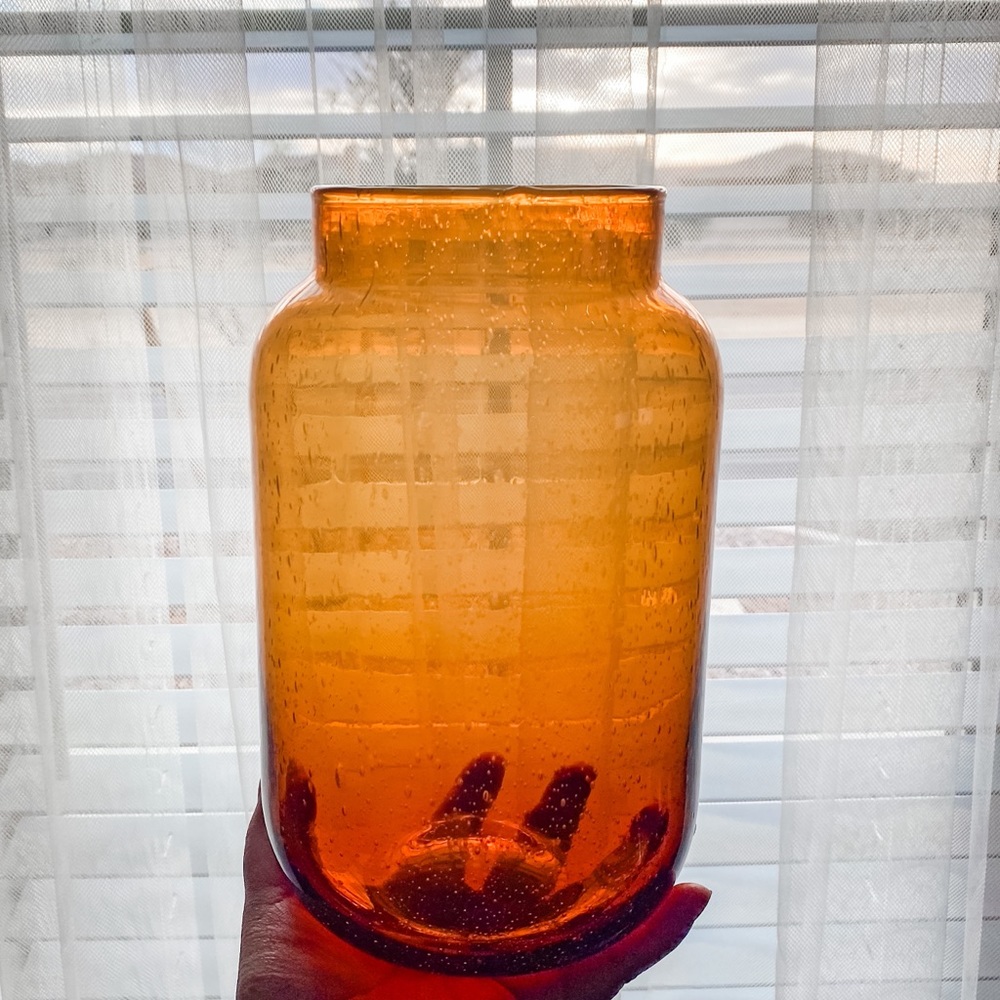 Amber Glass Vessel